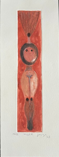 Printmaking titled "MUJER" by Jorge Gonzalez Velazquez, Original Artwork, Embossing