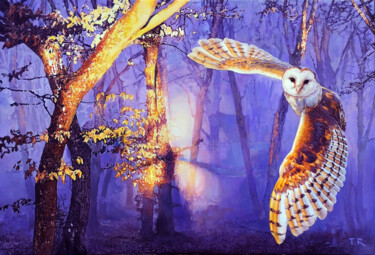 Pittura intitolato "AWAKENING SHADOWS" da Tatiana Rezvaya, Opera d'arte originale, Olio Montato su Telaio per barella in leg…