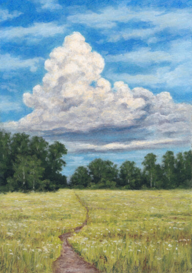 Path to Nowhere (But Here) Disegno intitolato "Path to Nowhere (Bu…" da Sundra, Opera d'arte originale, Pastello