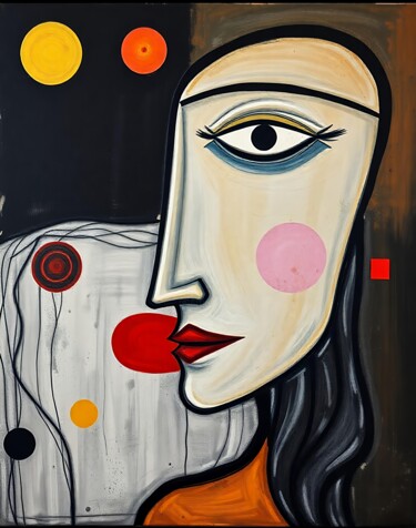 Pittura intitolato "Sguardo Astratto" da De Saporettis "Daam", Opera d'arte originale, Acrilico