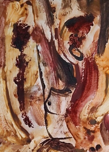 Schilderij getiteld "Caramel and chocola…" door Milto Sideris, Origineel Kunstwerk, Acryl