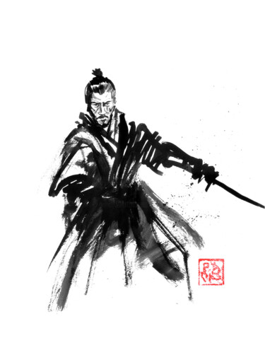 Рисунок под названием "when the sword is d…" - Péchane, Подлинное произведение искусства, Акварель