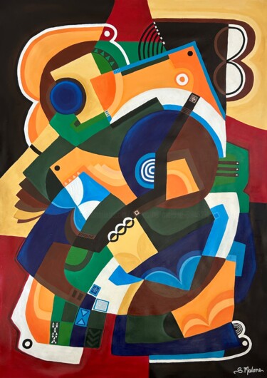 Pittura intitolato "The Bass Line" da Samantha Malone, Opera d'arte originale, Acrilico