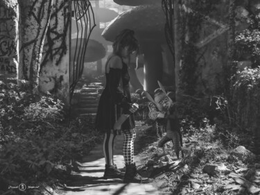 数字艺术 标题为“Alice in the dark” 由Franck Dupont, 原创艺术品, 照片蒙太奇