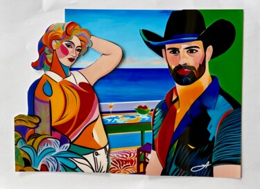 "DuoSummer0202025" başlıklı Dijital Sanat Alcorart Alcor tarafından, Orijinal sanat, Dijital Kolaj