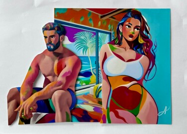 "DuoSummer00212025" başlıklı Dijital Sanat Alcorart Alcor tarafından, Orijinal sanat, Dijital Kolaj