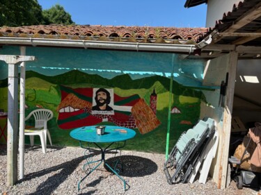 Pittura intitolato "euskadi askatuta" da Eric Pailhassard, Opera d'arte originale, Acrilico