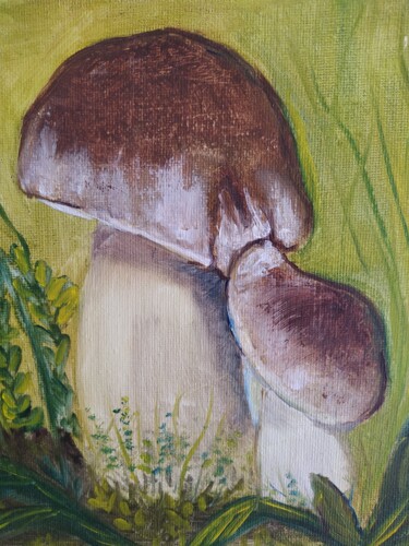 Peinture intitulée "Natures kiss" par Lianna Martirosyan, Œuvre d'art originale, Huile Monté sur Châssis en bois