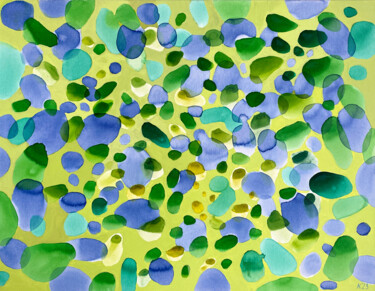Petals (Žiedlapiai II) Pittura intitolato "Petals (Žiedlapiai…" da Asta Kulikauskaite Krivickiene, Opera d'arte originale, Acrilico Montato su Tela…