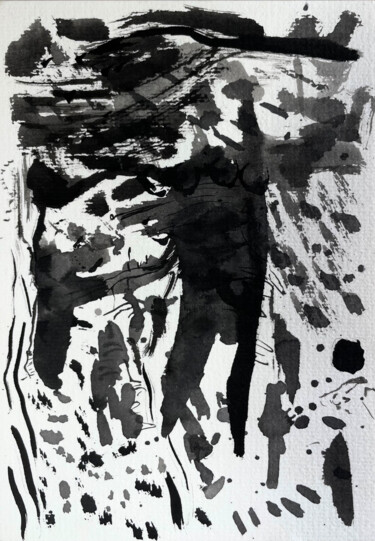 "dichotomy – black &…" başlıklı Tablo Lya Helia tarafından, Orijinal sanat, Mürekkep