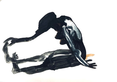 Schilderij getiteld "vivant vivant #1" door Fernand Fernandez, Origineel Kunstwerk, Inkt
