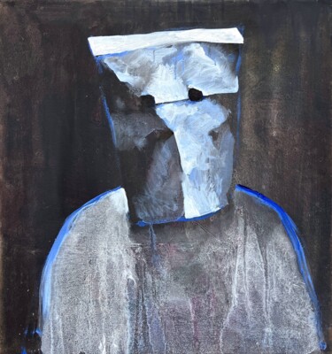 Behind the Mask 绘画 标题为“Behind the Mask” 由Zakhar Shevchuk, 原创艺术品, 丙烯 安装在木质担架架上
