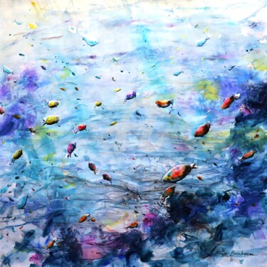 "Sous la résonance d…" başlıklı Tablo Roger Boubenec tarafından, Orijinal sanat, Suluboya