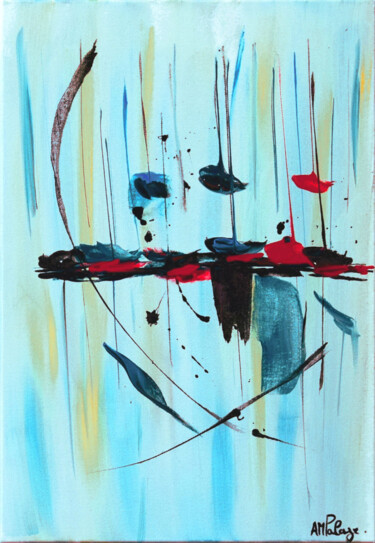 "Mirage Marin XVI" başlıklı Tablo Anne Marie Palaze tarafından, Orijinal sanat, Akrilik