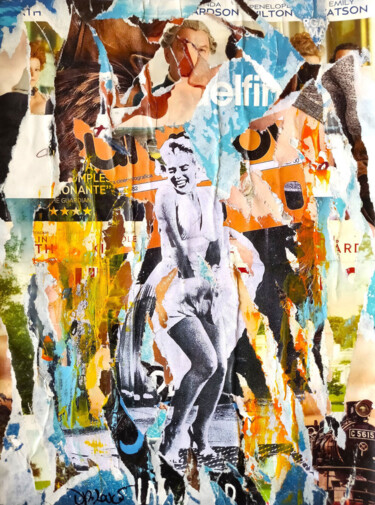 绘画 标题为“Marilyn cinema” 由Dr. Love, 原创艺术品, 拼贴
