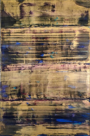 Pittura intitolato "Série reflet-Or Noc…" da Thierry Wurmser, Opera d'arte originale, Acrilico Montato su Telaio per barella…