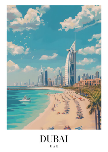 数字艺术 标题为“Dubai's Golden Coas…” 由春宇 关, 原创艺术品, AI生成的图像