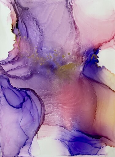 Painting titled "Квазар" by Irina Sadykova, Original Artwork, Ink