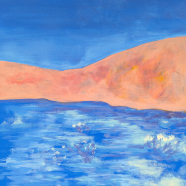 「Desertscape #4」というタイトルの絵画 Katherine Pieniazekによって, オリジナルのアートワーク, アクリル