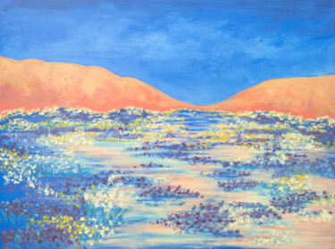 「Stone-strewn Blooms」というタイトルの絵画 Katherine Pieniazekによって, オリジナルのアートワーク, アクリル