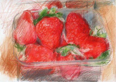 strawberry 2 products series Σχέδιο με τίτλο "strawberry 2 produ…" από Alexander Pogorzhelsky, Αυθεντικά έργα τέχνης, Μολύβι