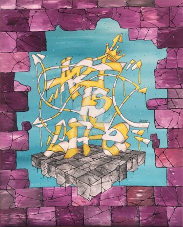 绘画 标题为“Graffiti Art is Life” 由Pk29, 原创艺术品, 丙烯 安装在木质担架架上