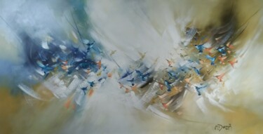 Pittura intitolato "HUMMINGBIRDS" da Beatriz Dufour, Opera d'arte originale, Olio