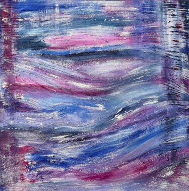Pink Abstraction "Pink Abstraction" başlıklı Tablo Anna Kober tarafından, Orijinal sanat, Akrilik Ahşap panel üzerine monte edilmiş