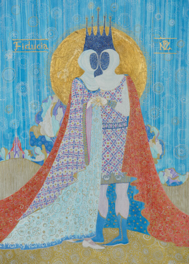 Fiducia Peinture intitulée "Fiducia" par Natalia Zarali (Elaria), Œuvre d'art originale, Encre