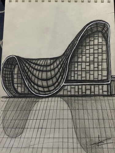 "Gravity in Motion" Drawing titled ""Gravity in Motion"" by Aya Al-Sunaidar, Original Artwork, Charcoal