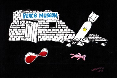 Peace Museum Ruins and Hope Pittura intitolato "Peace Museum Ruins…" da Wabyanko, Opera d'arte originale, Acrilico