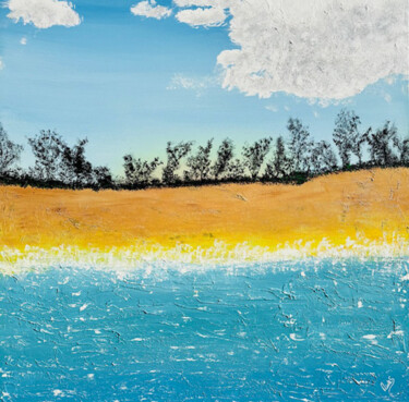 Peinture intitulée "LEVER DU SOLEIL" par Rick Smith, Œuvre d'art originale, Acrylique Monté sur Châssis en bois