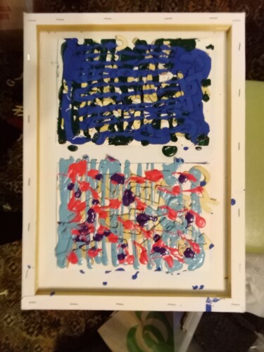 Collages getiteld "Upside down" door Yeshaya Dank, Origineel Kunstwerk, Collages