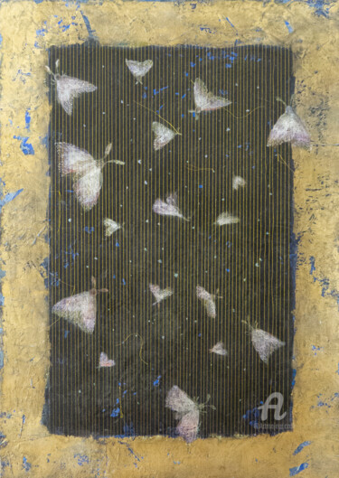Painting titled "The Murmur of Winge…" by Natalia Berezina (natimade), Original Artwork, Acrylic