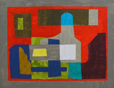 Abstract composition No.38 Картина под названием "Abstract compositio…" - Mykola Kozlovskyi, Подлинное произведение искусства, Акрил Установлен на карт…
