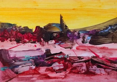 「Downtown studio」というタイトルの絵画 Milto Siderisによって, オリジナルのアートワーク, アクリル