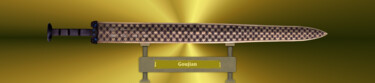 Goujian Gold Arts numériques intitulée "Goujian Gold" par Marun Bönninghaus, Œuvre d'art originale, Peinture numérique