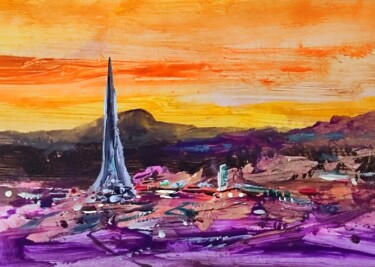 Картина под названием "Skyhigh" - Milto Sideris, Подлинное произведение искусства, Акрил