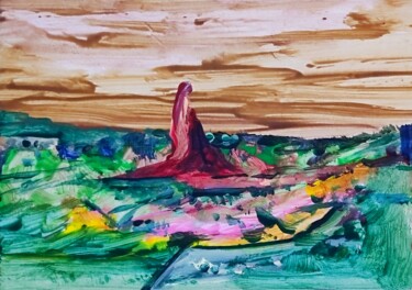 绘画 标题为“Scarlet Hike” 由Milto Sideris, 原创艺术品, 丙烯