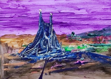 绘画 标题为“Future Blueseum” 由Milto Sideris, 原创艺术品, 丙烯
