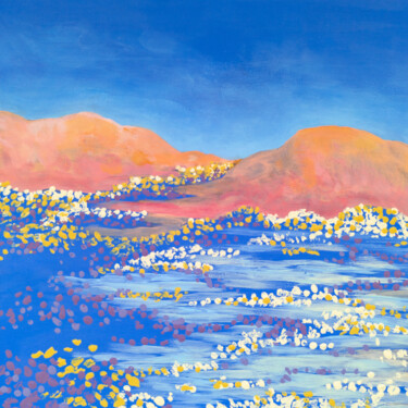 Schilderij getiteld "Desertscape #1" door Katherine Pieniazek, Origineel Kunstwerk, Acryl