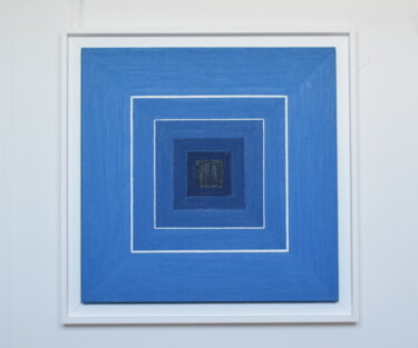 Moi (triptyque Albers, Nemours et moi) Peinture intitulée "Moi (triptyque Albe…" par Eloi Camus, Œuvre d'art originale, Huile Monté sur Châssis en bois