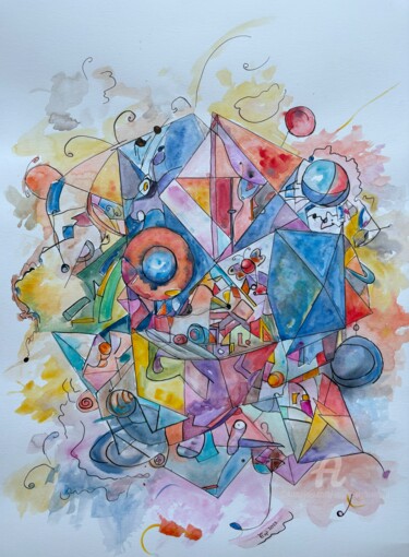 Tekening getiteld "The Butterfly Effect" door Eugen Serbanescu, Origineel Kunstwerk, Inkt