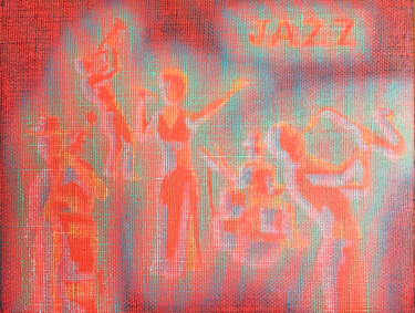Jazz Peinture intitulée "Jazz" par Sargis Knyazyan, Œuvre d'art originale, Acrylique Monté sur Châssis en bois