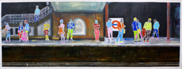 Revolution project, Industrial revolution, Mobile people Schilderij getiteld "Revolution project,…" door Gennadiy V. Ivanov, Origineel Kunstwerk, Olie