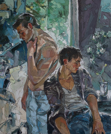Painting titled "Series What Lies Be…" by Sergey Sovkov, Original Artwork, Oil