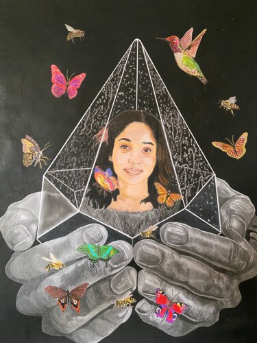 "Handle" başlıklı Resim Timothy Mensah tarafından, Orijinal sanat, Kalem