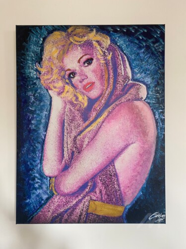 Peinture intitulée "Brigitte Lahaie fou…" par Erika Cool, Œuvre d'art originale, Acrylique Monté sur Châssis en bois