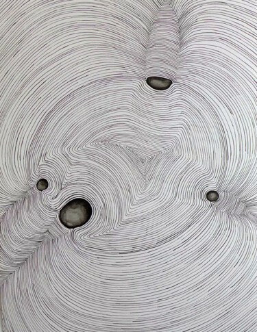 Disegno intitolato "Cerne 2017" da Myung-Ok Han, Opera d'arte originale, Acquarello
