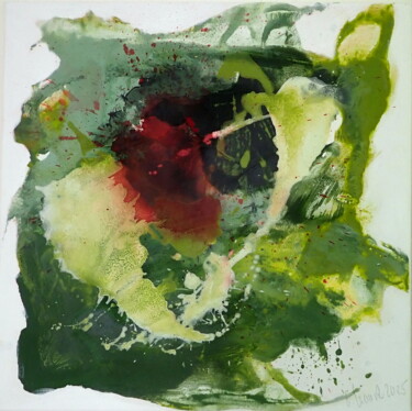 green magic of power 5 Painting titled "green magic of powe…" by Christa Haack, Original Artwork, Acrylic Mounted on Wood Stretcher frame